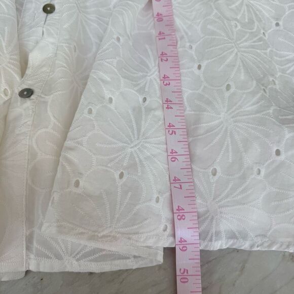 DRAPER JAMES RSVP Midi Shirt Dress floral eyelet size 3X NWT - Picture 11 of 11